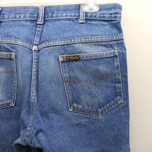Saddle King Distressed Thrashed Jeans Mens 32x34 Blue Denim Western Straight Leg